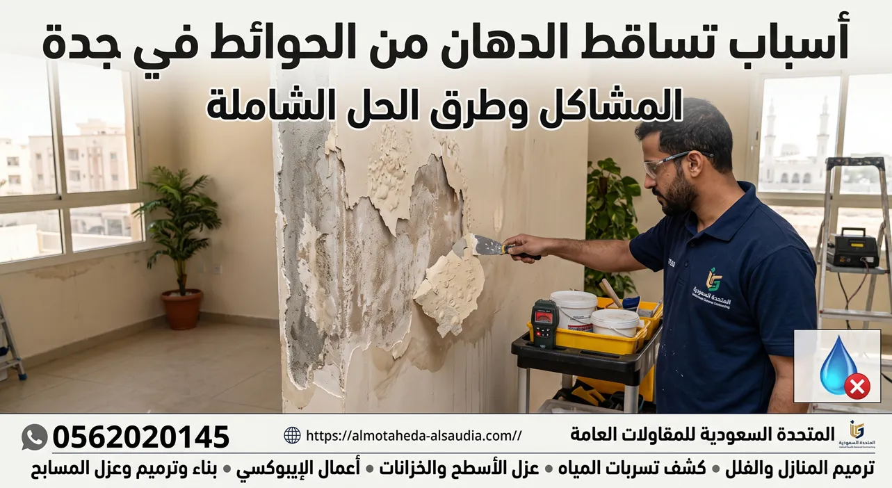 اسباب تساقط الدهان من الحوائط جدة